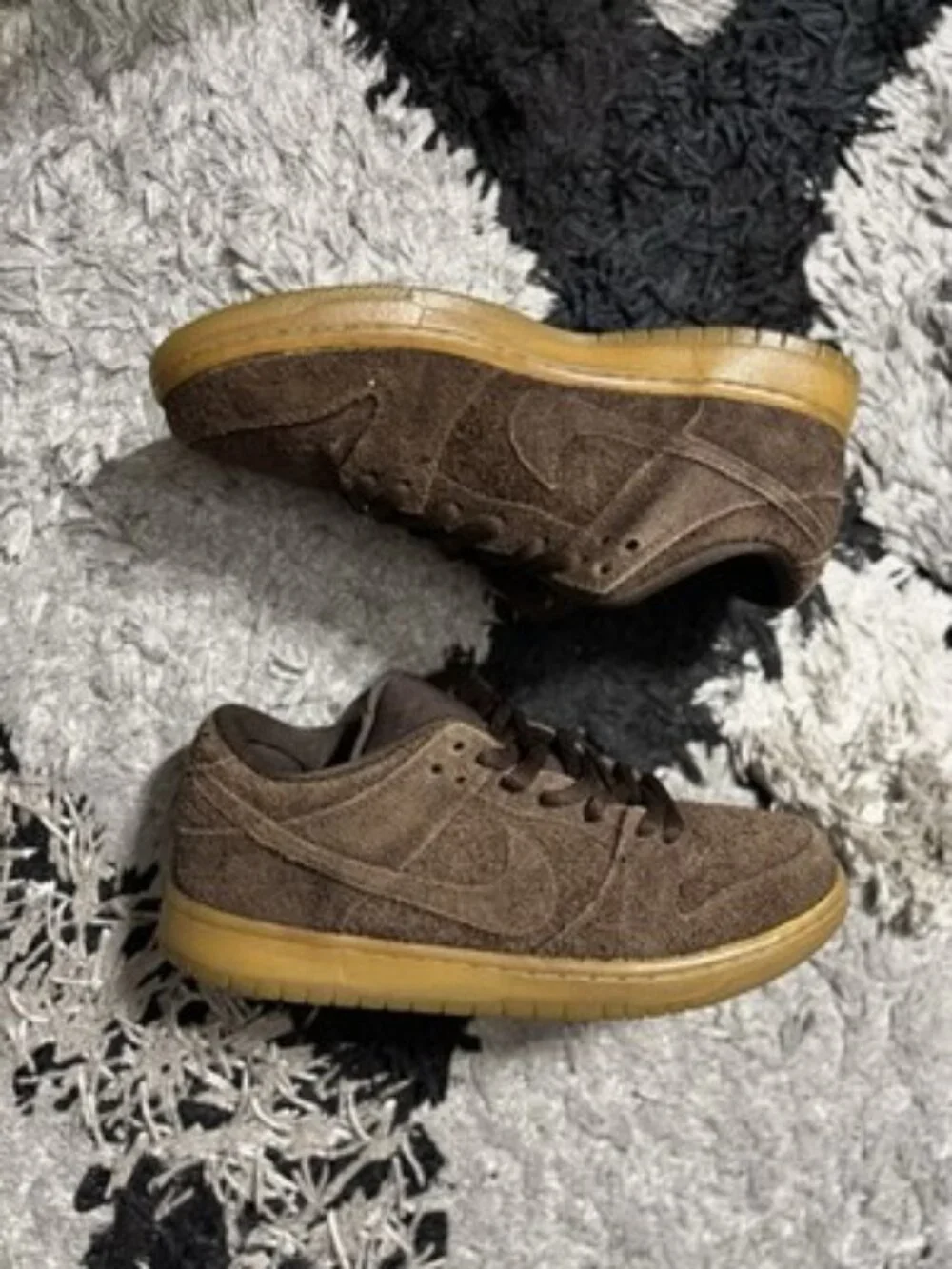 Nike Dunk Premium SB Low Big Foot Brown Suede 313170-222 Men's Size 9